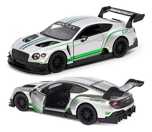 Bentley Continental Gt3 Esc. 1:38 Kinsmart Gris