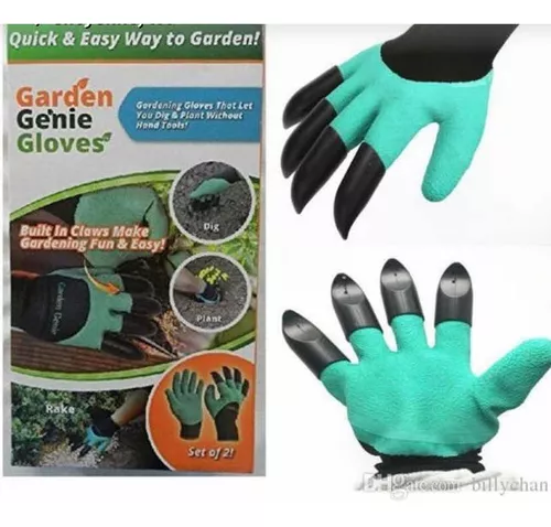 Guantes de jardín con garras, limpieza de gallinero, para excavar, podar y  pinchar, herramienta de jardinería todo en uno, protectores de manos