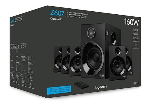 Imagen 3 de 3 de Home Theater Logitech Z607 negro 110V/220V