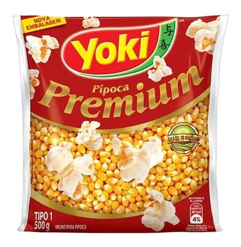 Yoki milho para pipoca 500g linha premium