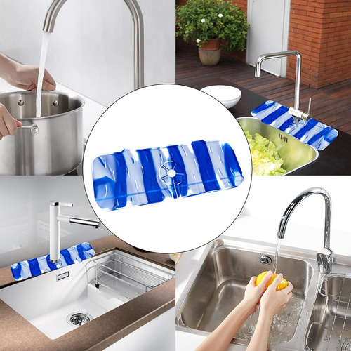2 Almohadilla De Silicona Para Grifo De Fregadero, Protector