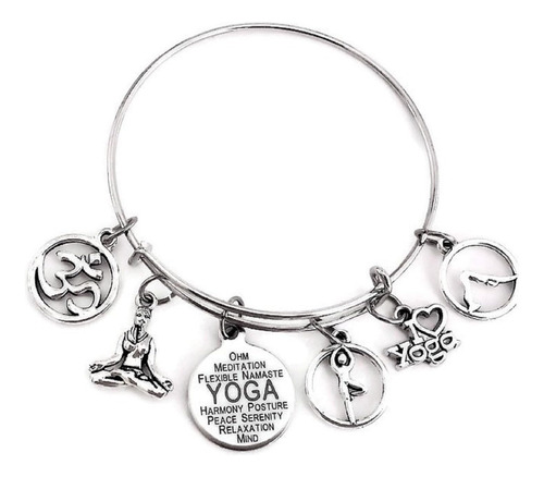 Pulsera Kits Kiss Yoga, Joyería De Yoga, Pulsera I Love Yoga