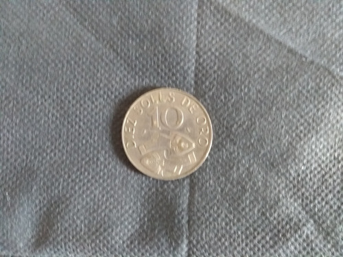 Moeda 10 Soles Peru 1969