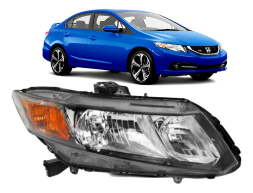 2012-13-14-2015 Honda Civic Sedan Faro Foco Unidad Nueva Rh!