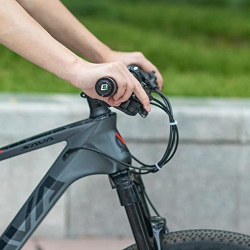 Imagen 7 de 8 de Puños Bicicleta Microfibra Cuero Mtb Antideslizante Rockbros