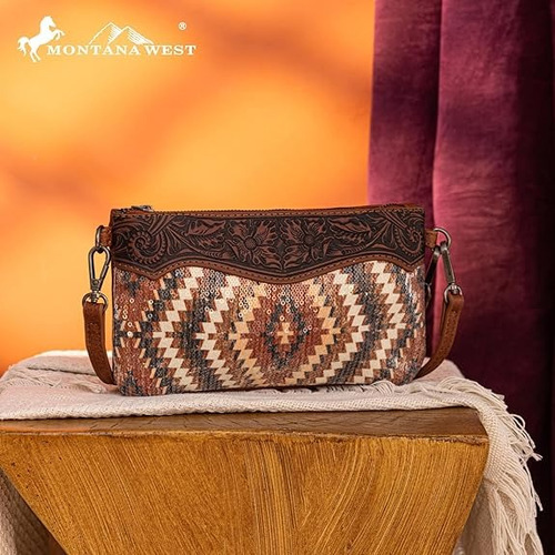 Cartera Montana West Crossbody A Importada Original Marrón
