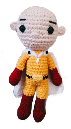 One Punch Tejido Crochet Amigurumis Anime  (20 Cm) 