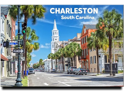 Charleston Iman Para Nevera Recuerdo Viaje Carolina Del Sur