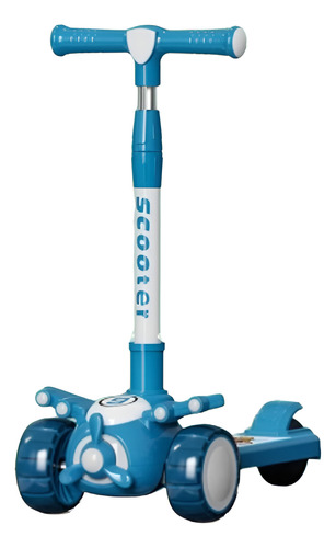 Scooter Monopatin Niños 3 Ruedas Con Luces Modelo Avión
