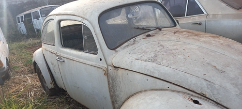 Vw Fusca 68 Branco 1300 Não Split Oval Para Restauro