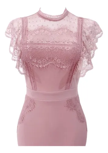 Vestidos de encaje cortos pegados sale
