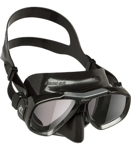 Visor Cressi Focus Lente Espejada Negro Para Buceo