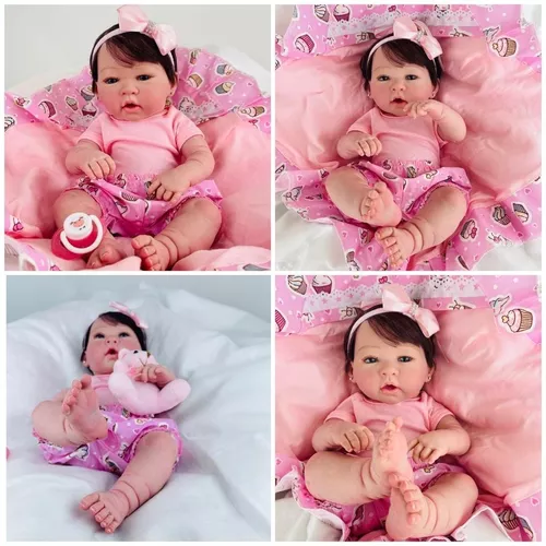 Bebê Reborn Realista, Princesa, Pode tomar Banho no Shoptime