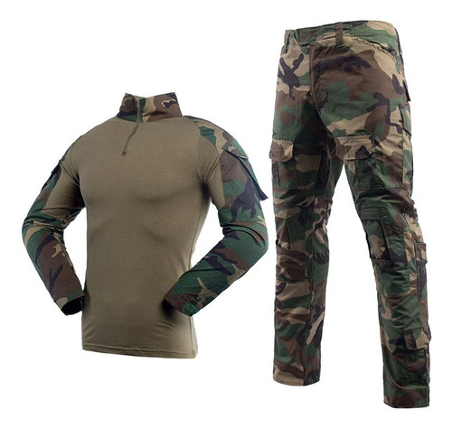 Trajes Militares Tácticos Para Hombre, Camisa Con Cremallera