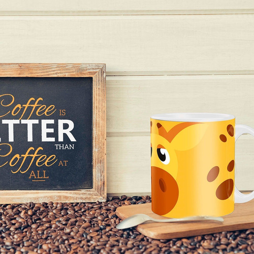 Caneca Personalizada Girafa - Animais - Cerâmica - 325ml