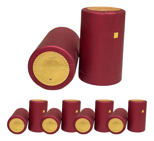 100 Tapas Para Botellas De Vino, Accesorios Decorativos Rojo