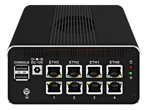 Hkuxzr Firewall Mini Pc, Intel N100 Quad Core 8xintel Ig Eth
