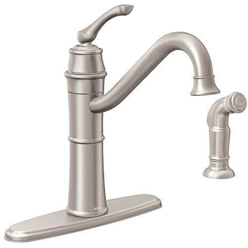 Moen 87999srs-arco Alto Para Cocina Con Rociador Lateral De 