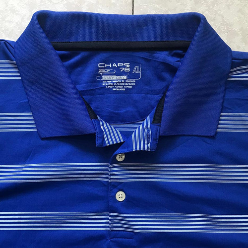 Playera De Golf Chaps 78, Talla Xl Eg Extra, Dri-fit Azul (Usado)