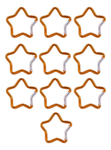 4 Mosquetón Con Forma De Estrella De Cinco Puntas, Clips