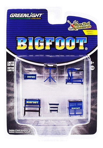 Taller Bigfoot Tool Accessories 6 Piezas - Greenlight 1/64