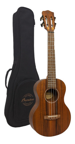 Ukelele Tenor Acustico Bamboo U-26 Koa Con Funda Acolchonada