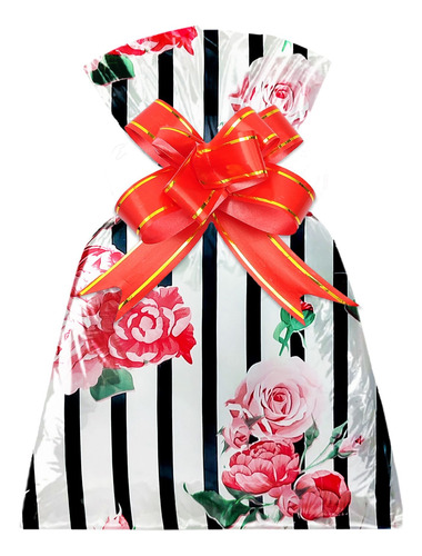 100 Unidades - Saco De Presente 20x29cm Amore Mio