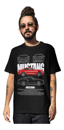 Polera Diseño Independiente Auto Modelo Mustang