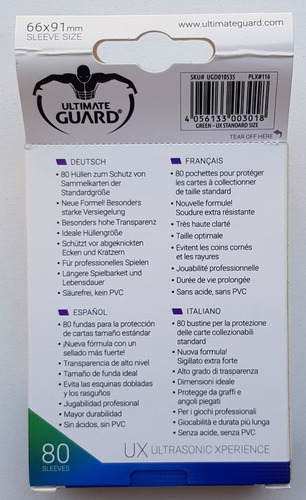 Ultimate Guard Supreme Ux Micas Standard Size Green - Verde