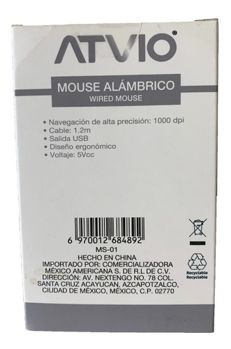 Mouse Alambrico / Raton Alambrico
