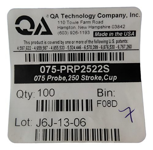 Qa Technology, Sonda Interfaz Punta Taza 075-prp2522s