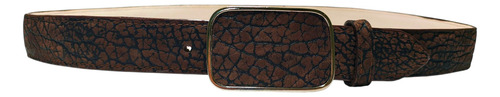 Cinturón Piel Cuello Toro 100% Original Hebilla Metal