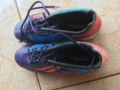 Par De Chuteiras Penault N40 E Caneleiras Nike