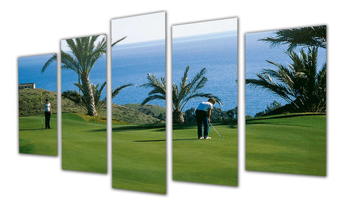 Cuadro 60x100cm Campo De Golf Deporte Aire Libre Verde P5