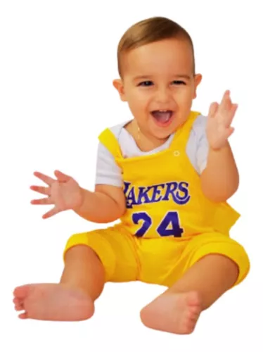 Chaveiro Camisa amarela Kobe Bryant 24 e Bola de Basquete Roxa