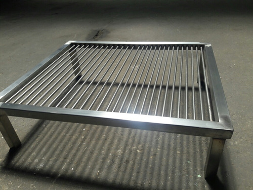 Parrilla De Acero Inoxidable 70 X 50cm Calidad Premium
