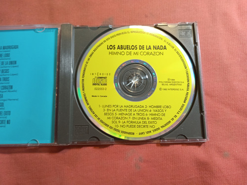 Los Abuelos De La Nada / Himno De Mi Corazon /arg Canada B35 Estándar (Usado)