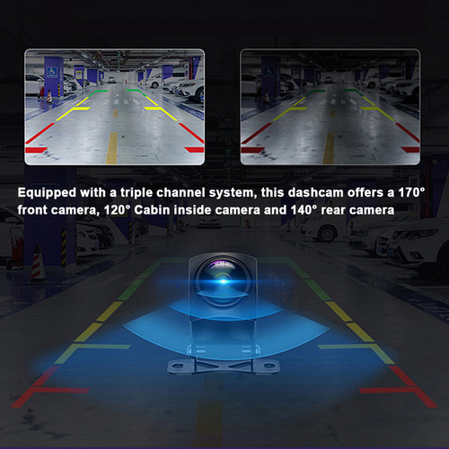 Dash Cam: Espelho Retrovisor, Grande Angular, Tela, W