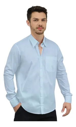 Camisa Social Masculina Manga Longa