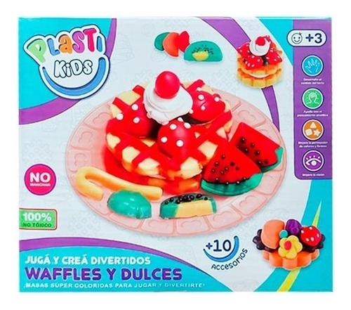 Plasti Kids Masa Waffles Y Dulces