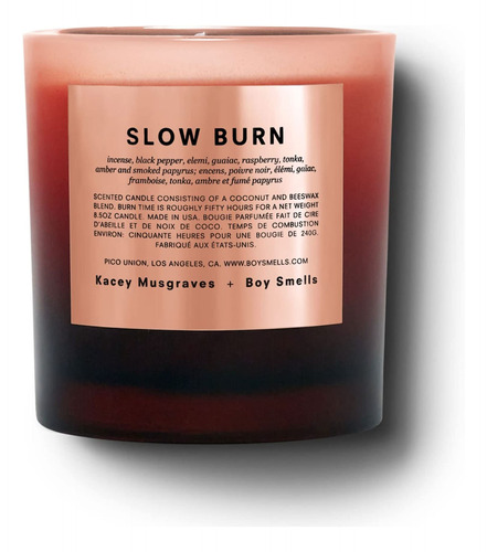 Vela Boy Smells De Edición Limitada Slow Burn | 50 Horas D.