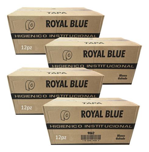  Papel Institucional Jr. Royal Blue Pack 4 Cajas C/12 Rollos