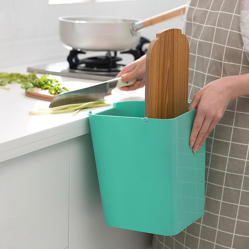 Bote De Basura Con Tapa Abatible Cesto De Papel Con Tapa Cub