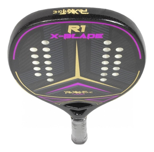 Raqueta de tenis de playa Rakkettone R1 X-blade, color negro