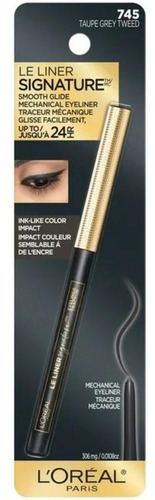 Delineador De Ojos Loreal Paris Le Liner Signature 24hrs Color Negro 745 Taupe Grey Tweed Efecto Mate