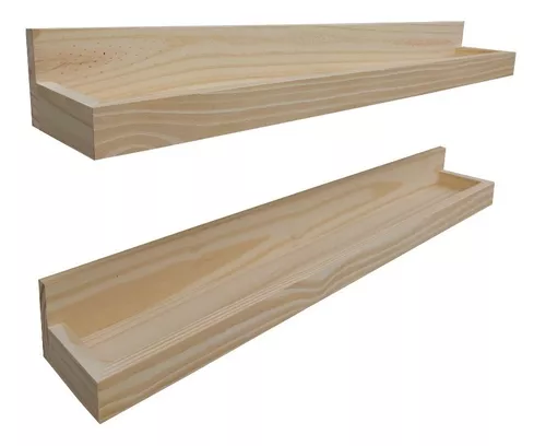 Estante para especias de madera de pino 60cm