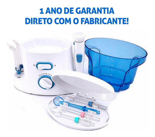 Sorria Confiança Irrigador Oral Bivolt 7 Bicos Diferentes