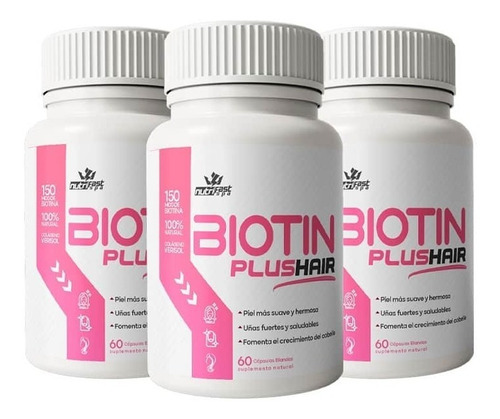 Biotin Plus Hair Tu Cabello Mas Largo En 3 Meses