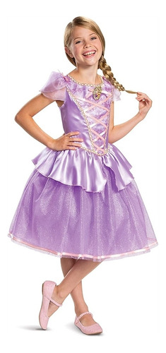 Disfraz Infantil De Rapunzel Clasico Para Niñas Talla S