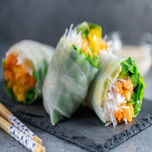 Papel De Arroz Tailandes Spring Rolls 340g Towa - Kit X3